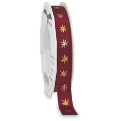 PRÄSENT Geschenkband, 15,0 mm x 20,0 m bordeaux