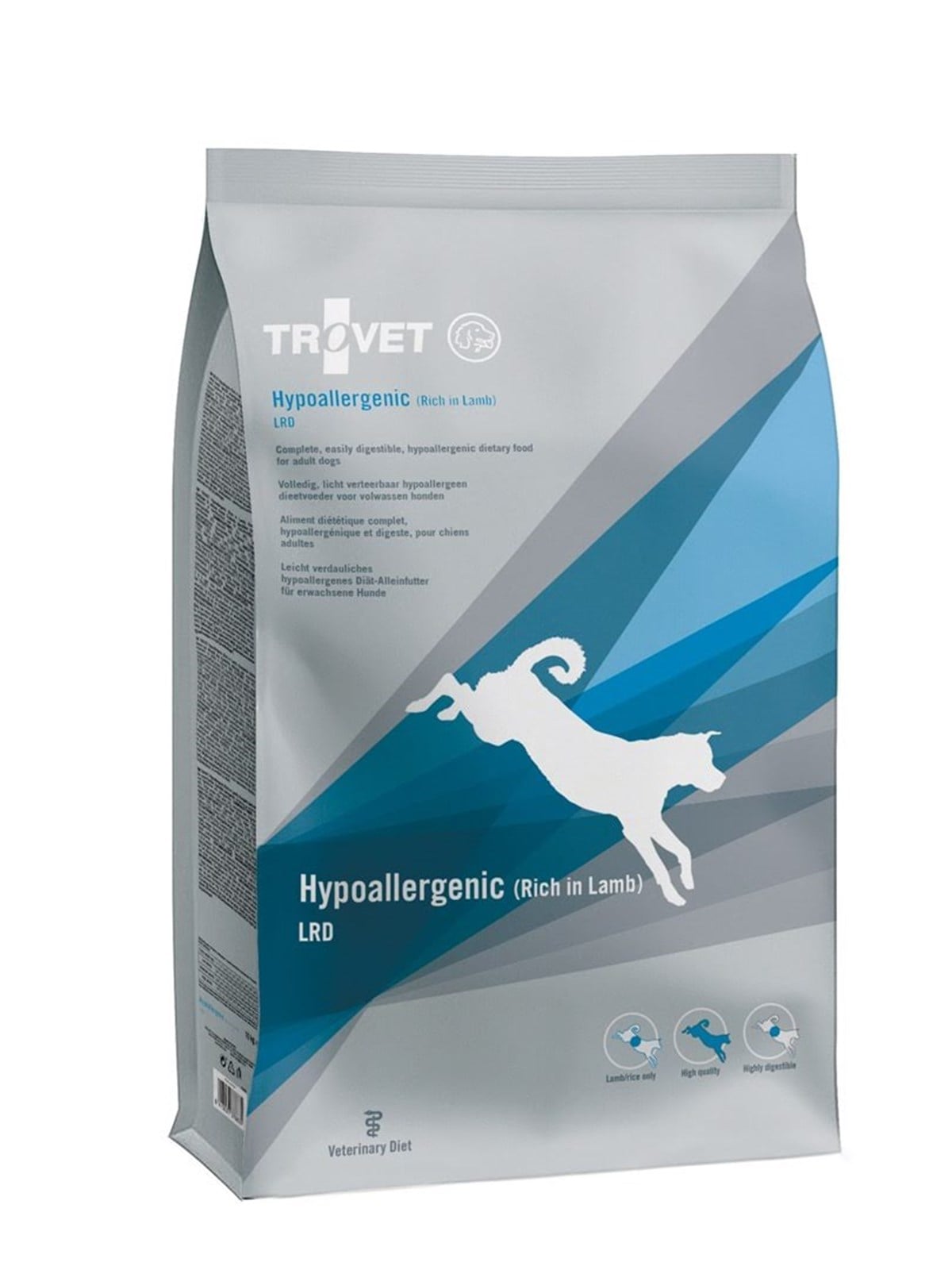 TROVET Hypoallergenic LRD Lamm - Trockenfutter für Hunde - 3kg