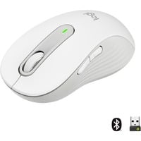 Signature M650 L Wireless, Maus weiß, Größe L, Chromebook zertifiziert