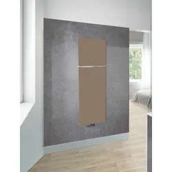 Zehnder Design-Heizkörper Fina Lean Bar, 1800x48x500 mm, Beige Grey, schlank, mit Handtuchhalter