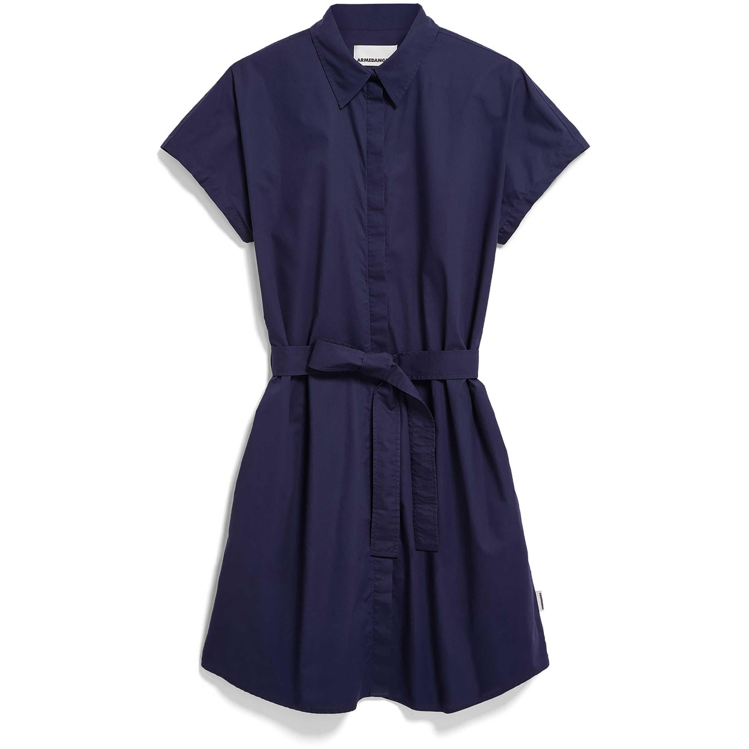 Armedangels Poplin Mini Larisaana Kleid Damen Kleider blau Größe L Lifestyle Hautfreundlich