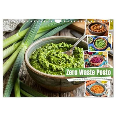 Zero Waste Pesto - 12 Monate, 12 Reste, unendlich Geschmack (Wandkalender 2027 DIN A4 quer), CALVENDO Monatskalender