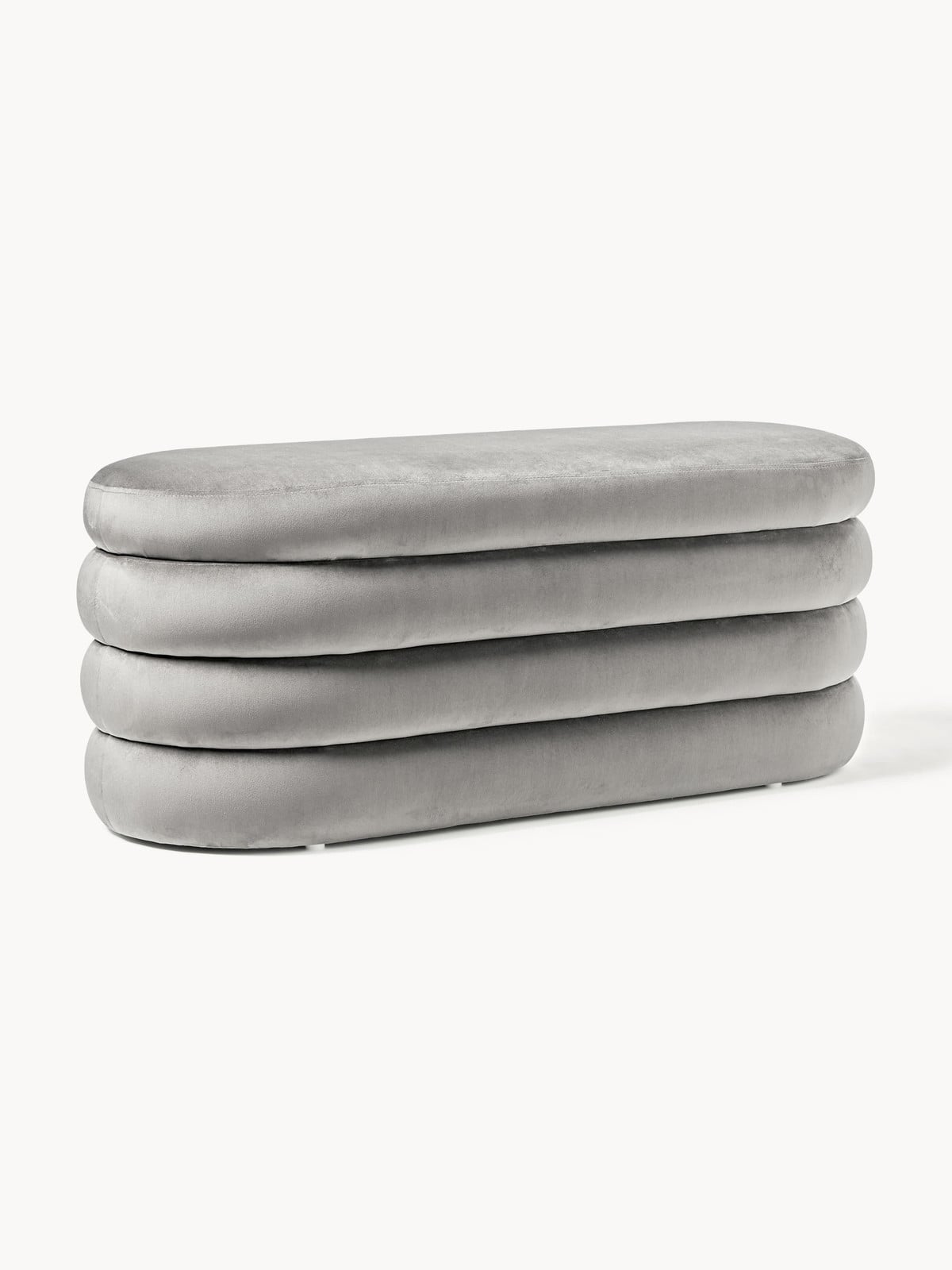 Westwing Collection Fluwelen bank Alto met opbergruimte