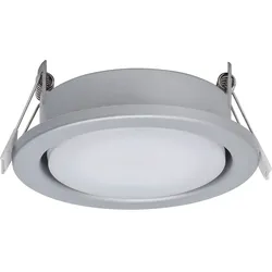 Megatron Einbauleuchte MEGATRON PLANEX max. 15W, GX53, ohne Leuchtmittel, Silber matt MT76341