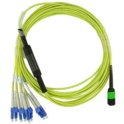 BlueOptics Dell EMC CBL-MPO12-4LC-SMF-2M kompatibles MPO-4xLC Singlemode Patchkabel 2 Meter (2 m), Netzwerkkabel