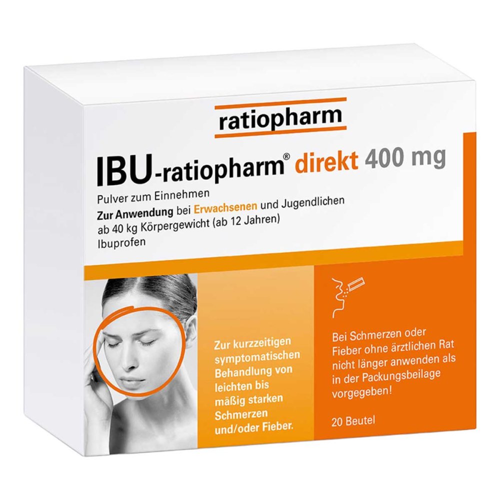 ratiopharm GmbH IBU-ratiopharm direkt 400 mg Pulver zum Einnehmen 11722423