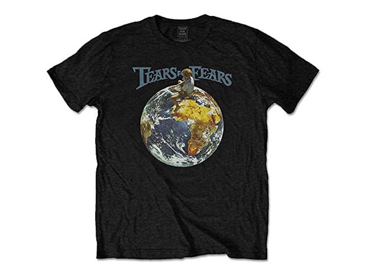 Tears For Fears T Shirt Rule the World Band Logo nieuw Officieel Mannen Zwart L