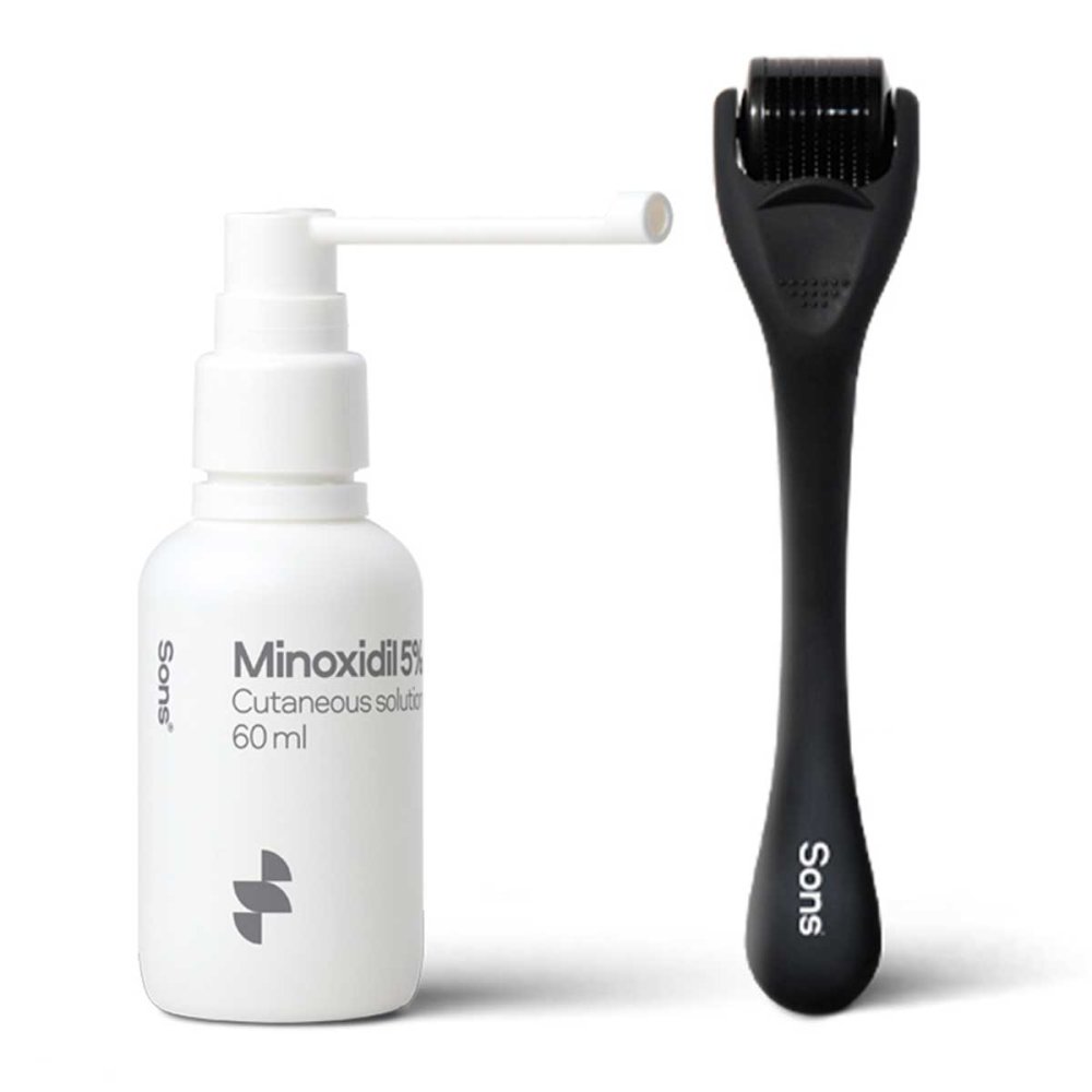 CAREFORSONS IRELAND LIMITED SONS Minoxidil 50mg/ml Lösung 60ml für Männer + Dermo Roller 08107027
