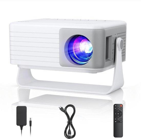 AKIYO Mini Projector Draagbare Beamer Home Cinema met Automatische Keystone 15000 Lumen Zwart