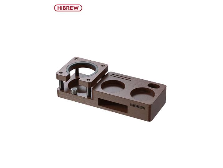 HiBREW – Station de bourrage en bois, support de doseur 51/58mm, support de porte-filtre, support d'écran de filtre, distributeur d'espresso pour H10A H13