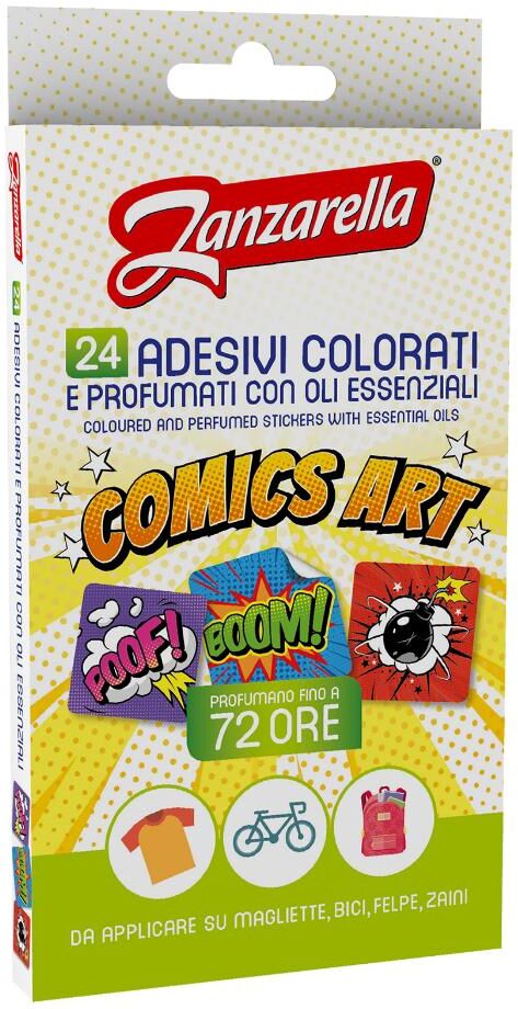 COSWELL SpA Zanzarella Stickers Comics Art, 24 Adesivi