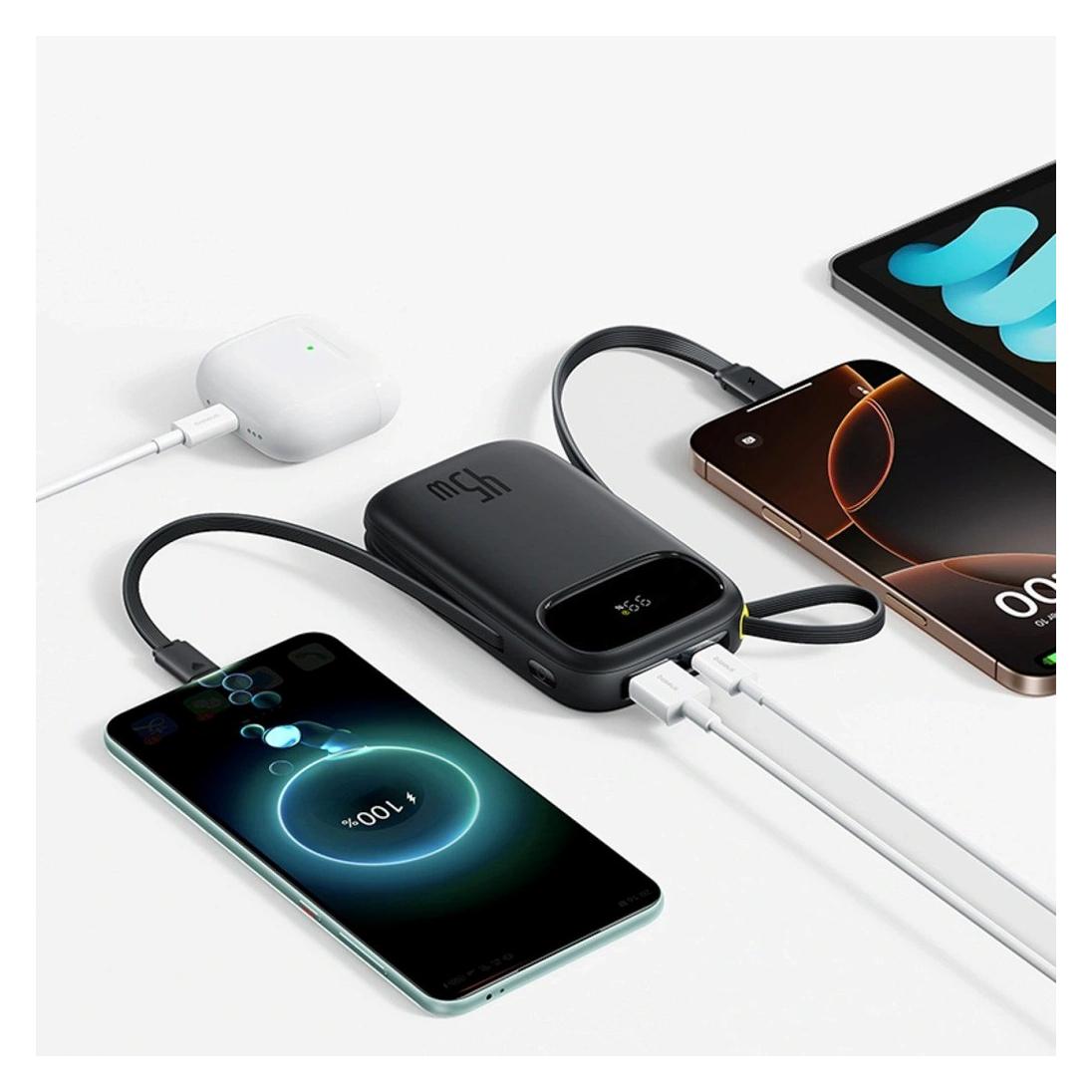 Baseus EnerFill FC31 QPow3 20000 mAh 45W czarny (20000 mAh, 45 W, 45 Wh) (6932172691110)