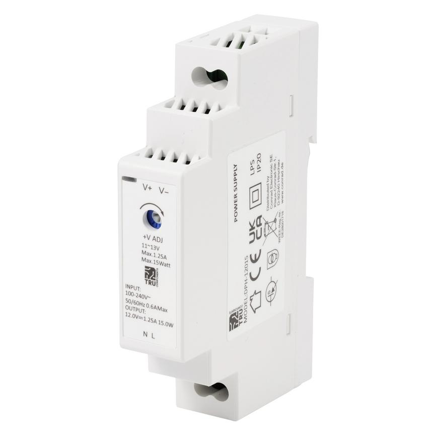 Tru Components DPH-12015 Hutschienen-Netzteil (DIN-Rail) 12 V/DC 1.25 A 15 W An (TC-10580800)