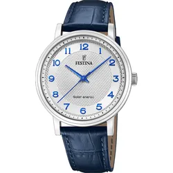 Festina Quarz Herren Solar Energy F20660/1 - silber,blau - 41mm