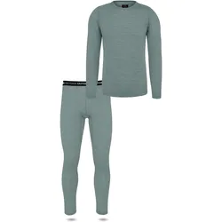 Normani, Herren, Funktionsshirt, Herren Merino Unterwäsche-Set Melbourne/Sydney (5XL), Blau