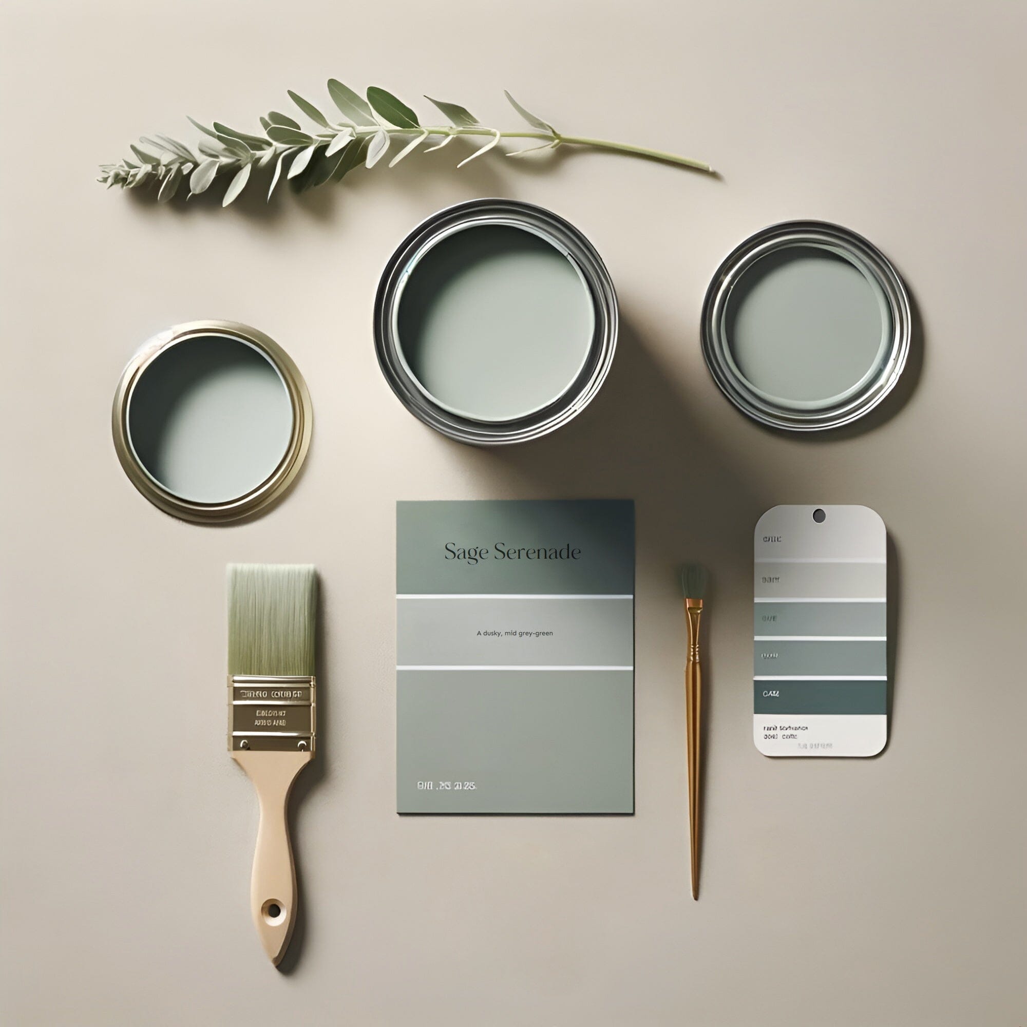 Sage Serenade Soft Green Walls & Ceilings Washable Flat Matt Paint - 2.5L