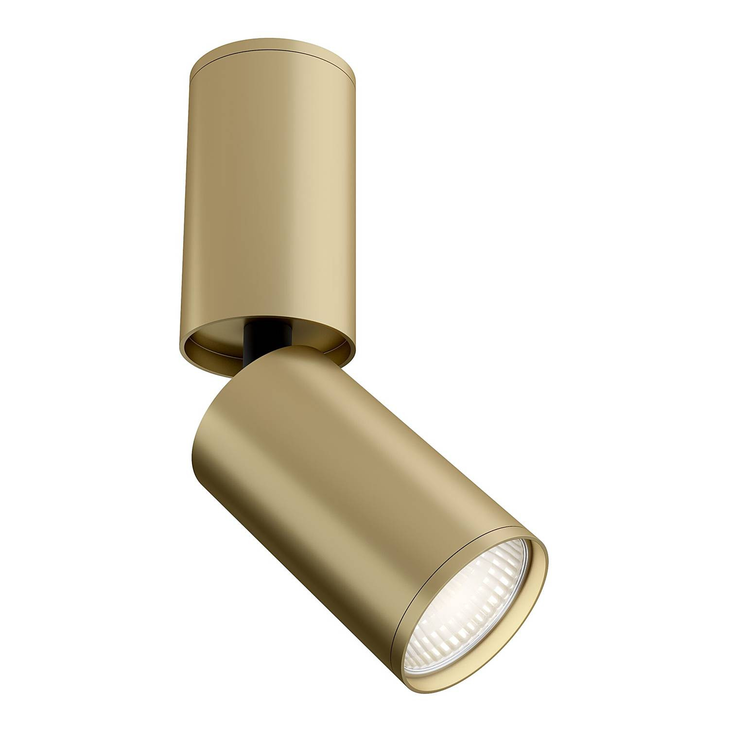home24 Plafondlamp Focus S, goud/messing metaalmix, GU10, rond