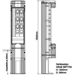 GSAB Elektrotechnik Poller 36P1700K2LSL2