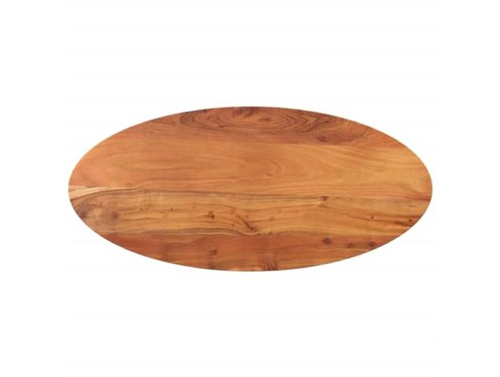 vidaXL Tischplatte 120x60x3,8 cm Oval Massivholz Akazie