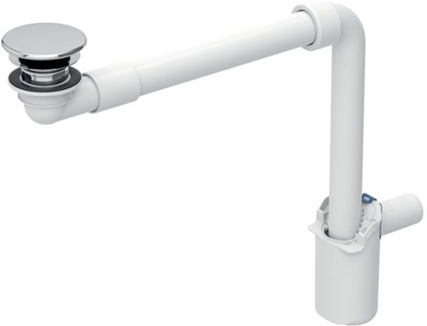 Geberit Waschbeckenablauf 152084211 Ø 32 mm, freier Auslauf und Ventilabdeckung, hochglanz-verchromt