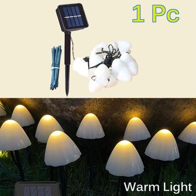 Inspired Finds Solar Mushroom Garden Lights Waterproof LED Outdoor Pathway Decor warm