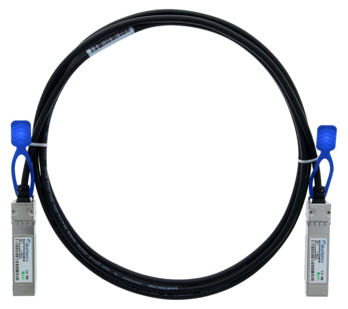 BlueOptics Direct Attach Cable (DAC) SFP28 naar SFP28, 2 meter, Blauw