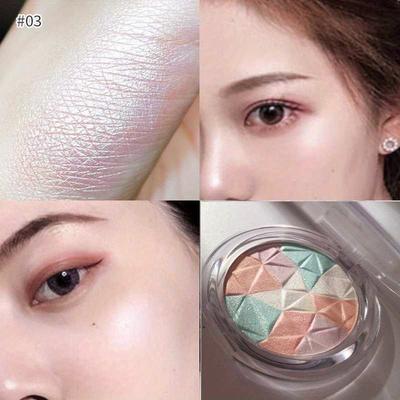 Quick Pick Pro Highlighter Makeup Palette, Bronzer Highlight Shimmer Glitter Face, Ultra concentrated Body Illuminator Brighten Skin 03