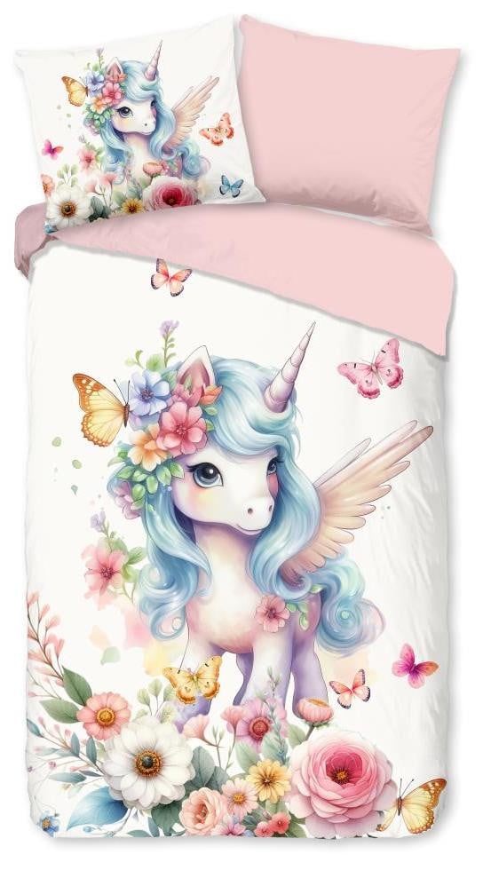 Muller Textil Kinderdekbedovertrek Gaby - Roze - 140 x 200 cm