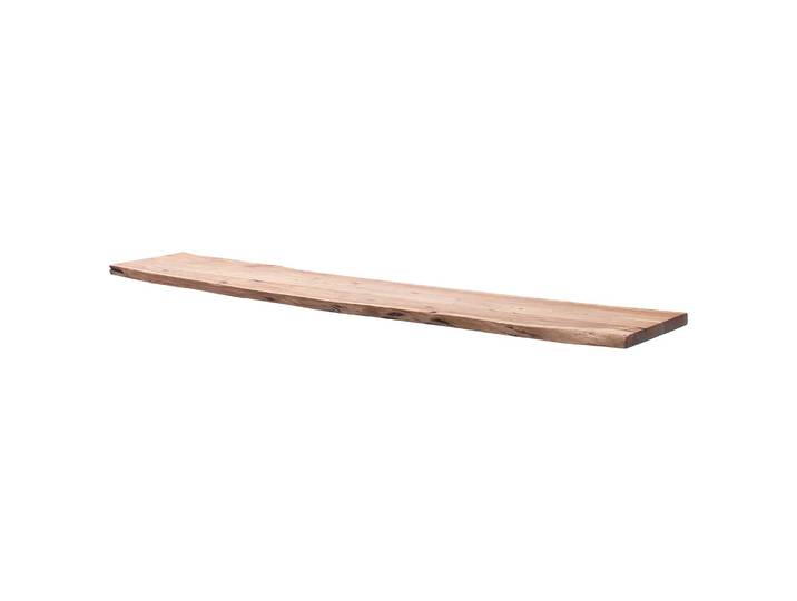 Massive Baumkanten-Bankplatte 160cm Braun