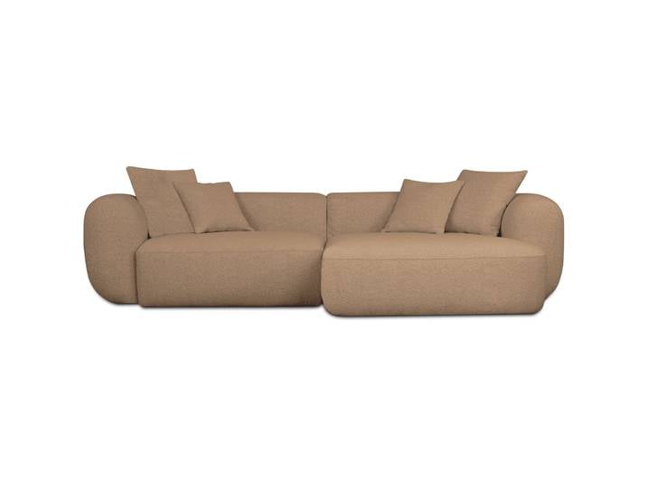 Modulares Ecksofa Baomi, L-förmig, rechtsseitig, senfgelb,