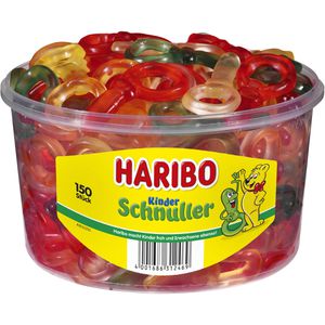 Haribo Fruchtgummis Kinder Schnuller, 1200g, 150 Stück, in Dose