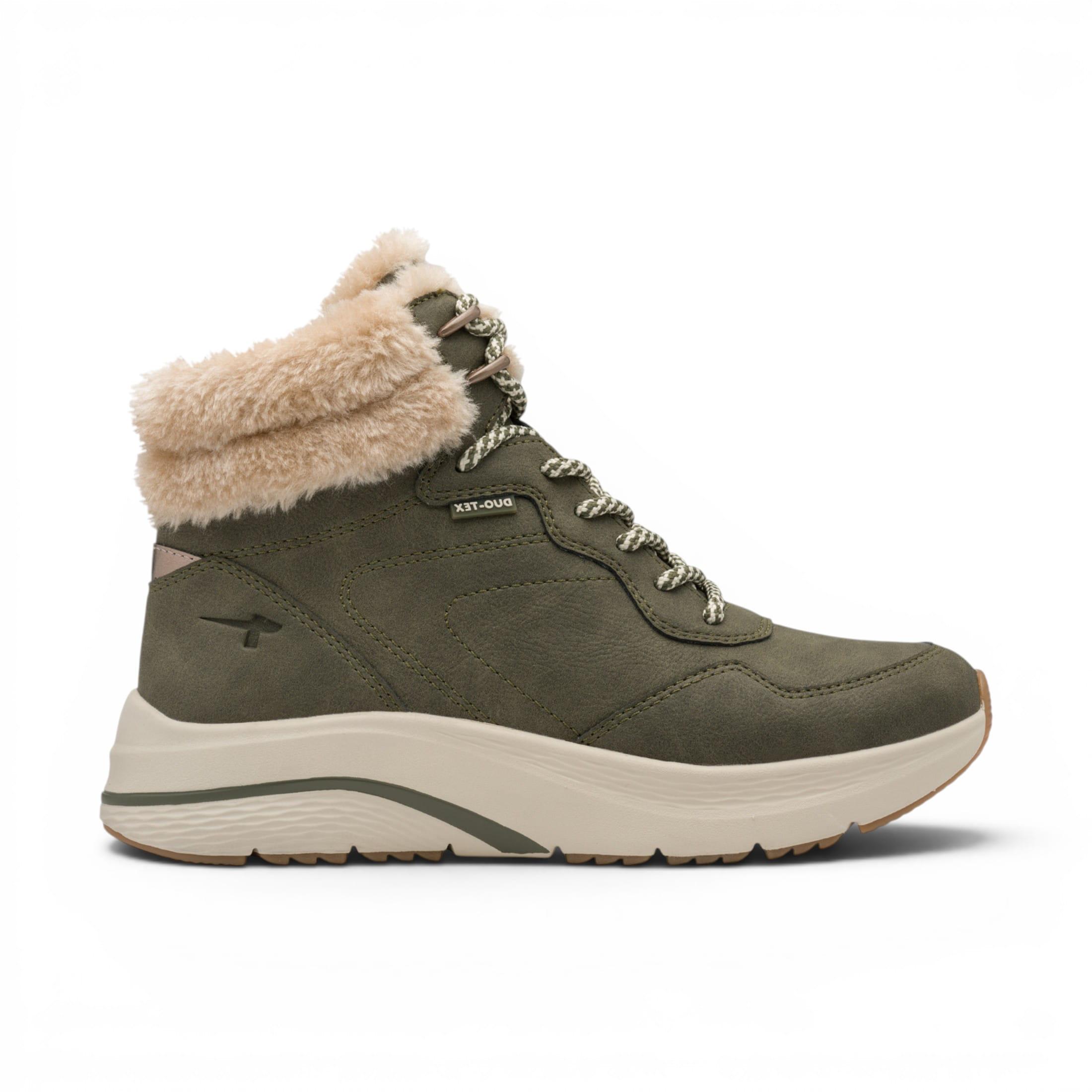 Tamaris Damengrüne warme Winterwasserdichte Schnürstiefel – 26278-45