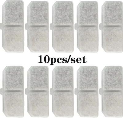 Inspired Finds Replacement Water Fountain Filters For Automatic Pet Drinking Fountains 10pcs