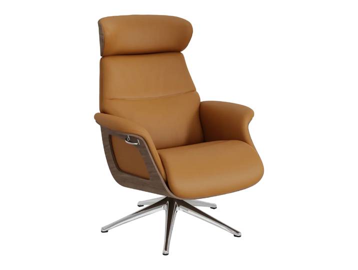Sessel Fashion Clement, Flexlux, savoy cognac brown, Leder