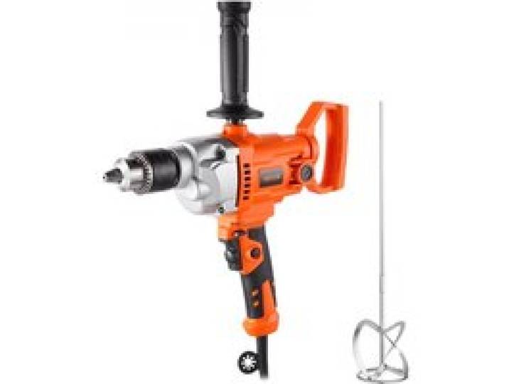 VEVOR elektrische Bohrmaschine 12,7 mm mit Mixer Bohrmaschinenmischer Set 850 U/min 3,2 A Mischbohrmaschine mit D-Griff zum Bohren & Mischen multifunktionale Bohrgerät mit Mischer für Futter Zement