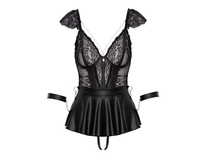 Babydoll Bondage Grösse L schwarz