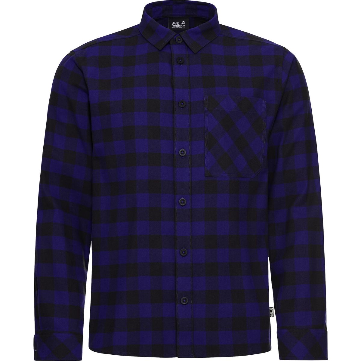 Jack Wolfskin Lite Flannel Shirt M check glow ink (T0608) 3XL A65026_T0608_A16