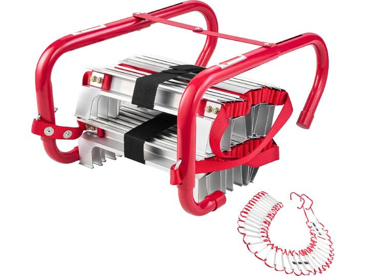 VEVOR Brandtrap 15m Reddingsladder Noodladder Veiligheidsladder 5/6 Verdiepingen