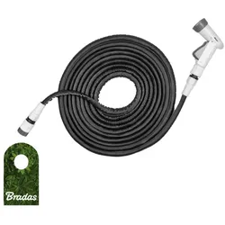 Gartenset flexibler Gartenschlauch Flexischlauch, Schnellkupplungen, Hahnanschluss 3/4", 4-Funktionspistole 7,5-15m BRADAS WTW715GY