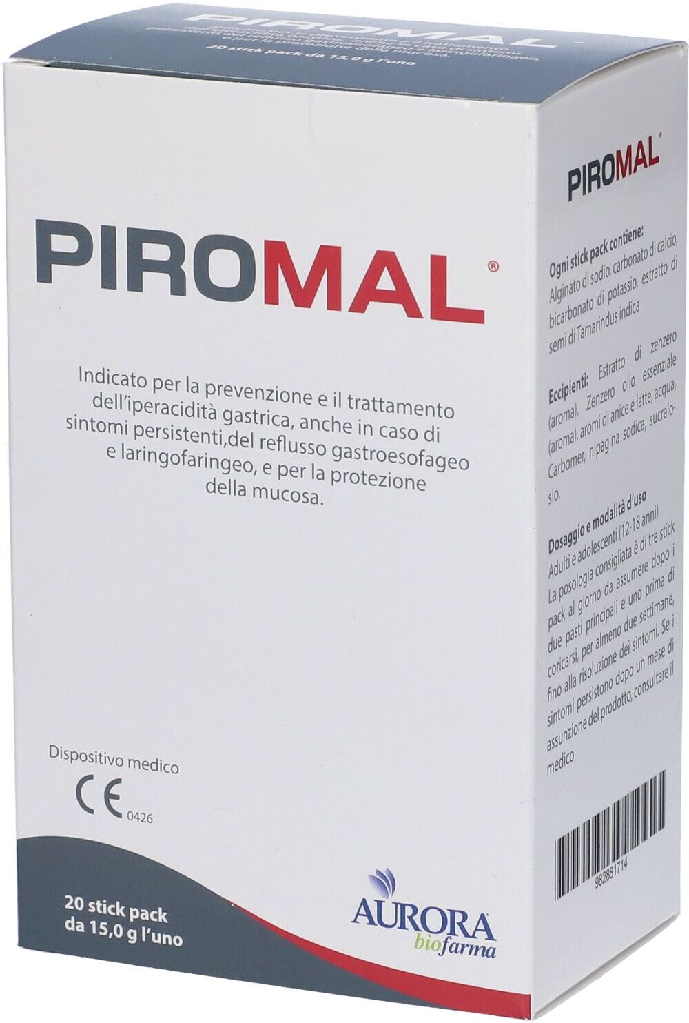 AURORA BIOFARMA Srl Aurora Biofarma, Piromal Gel, 20 Stick