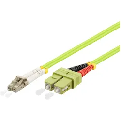 Danicom Glasfaserkabel LC-SC OM5 Duplex Patchkabel – 20 Meter (20 m), Netzwerkkabel
