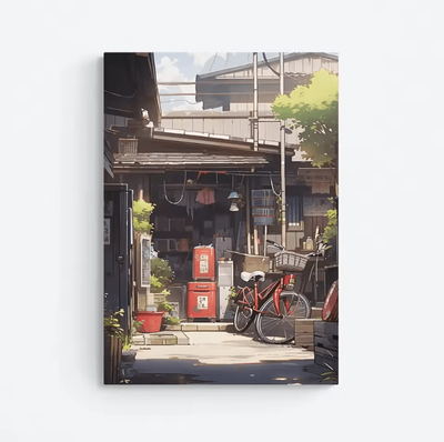 Inspire Curations Japanese Zen Pine Tree Canvas Poster Minimalist Oriental Wall Art Decor tl1757 50x70cm No Frame
