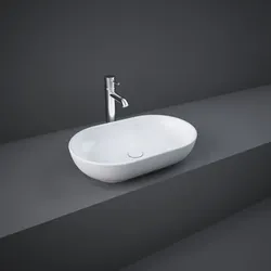 RAK Resort Aufsatz-Waschbecken FEECT5500AWHA oval, 55x35cm, weiss