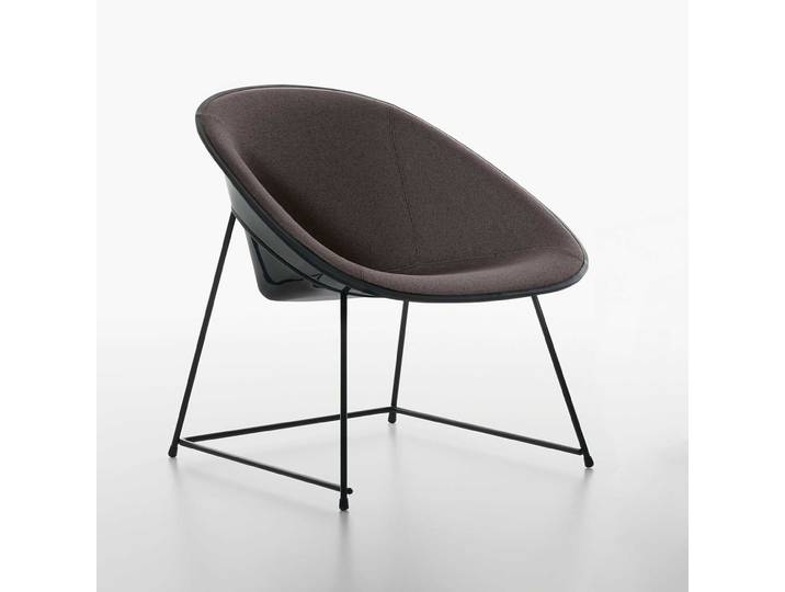Lounge Sessel Plank Cup Dunkelbraun, Neu