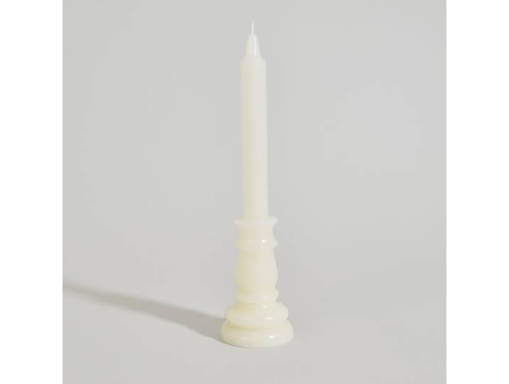 Weiße Stehkerze, H 31 cm