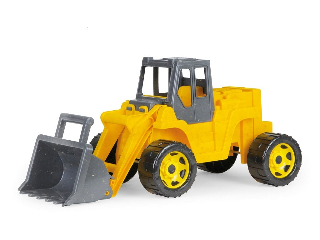 Lena GIGA TRUCKS SM02218 Speelgoedvrachtwagens, 3 stuks, Grijs en Geel