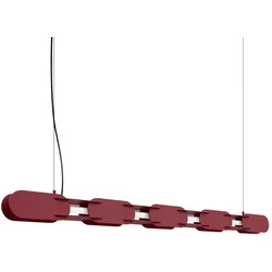 TH.1039 Pendelleuchte CHAIN 158 burgund LED 4000K