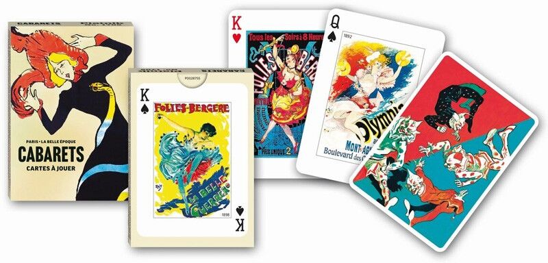 Jeu de 55 cartes Paris, Belle Époque, Cabarets - Piatnik
