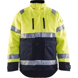 Warnschutz-Winterjacke "4828" - S - gelb/marine
