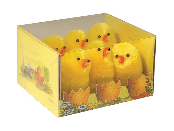 Rayher Küken Seidenchenille 5 cm 6 Stück